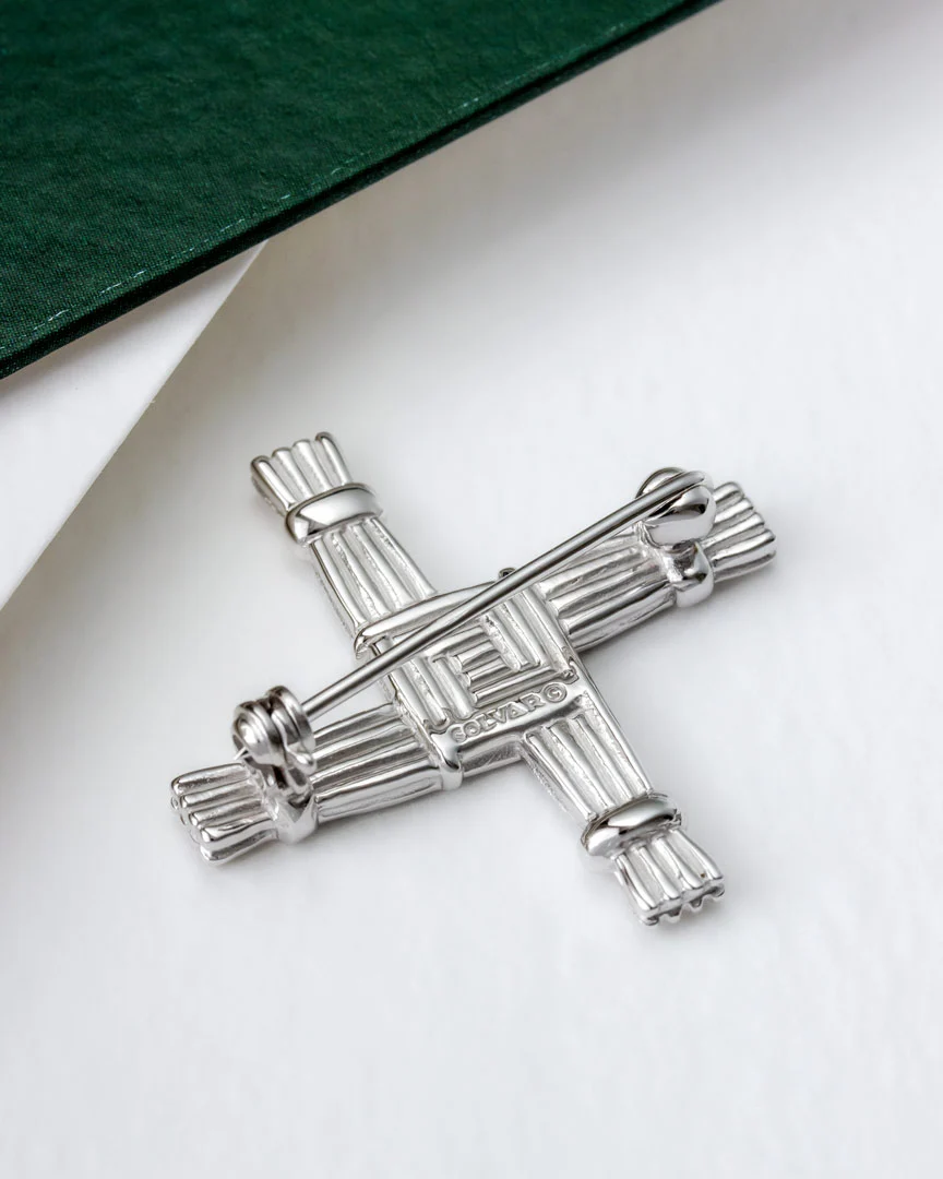 Connemara Marble St Brigids Cross Brooch - Image 3