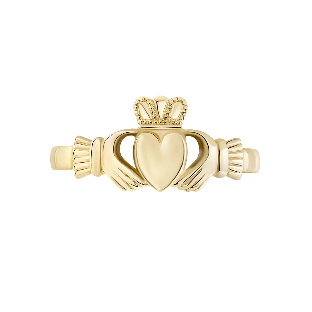 Gold Mini Claddagh Ring - Image 4