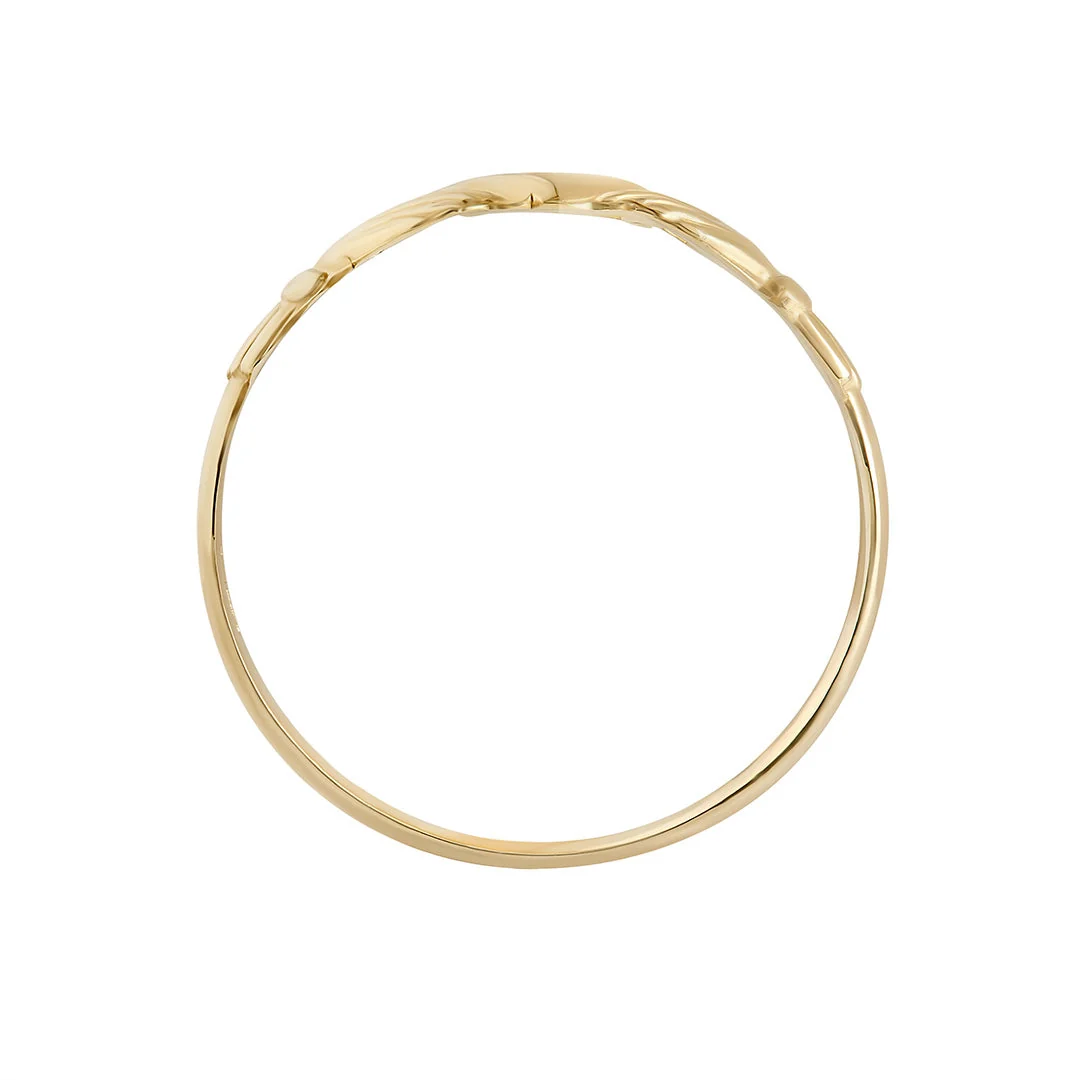 Light Weight Gold Claddagh Ring - Image 8