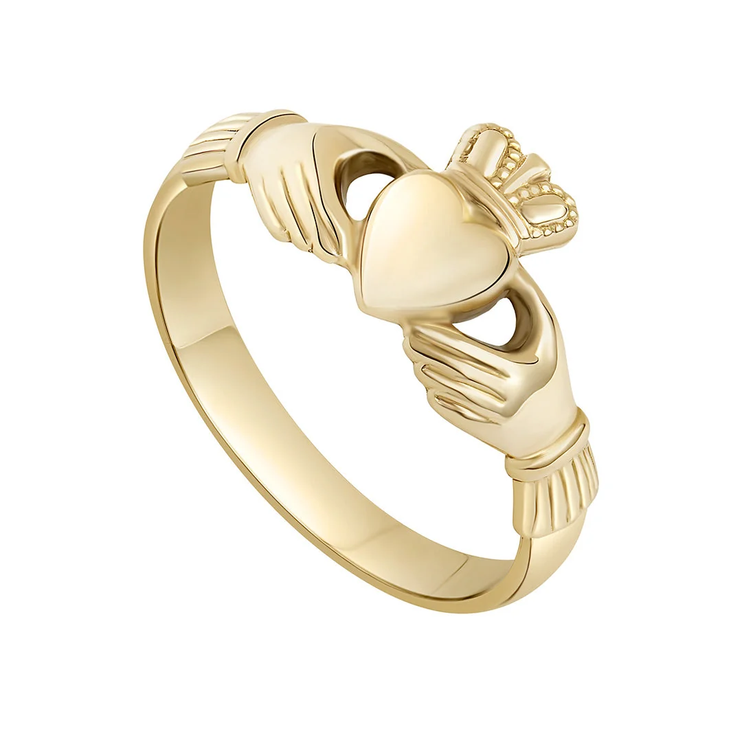 Ladies Gold Claddagh Ring