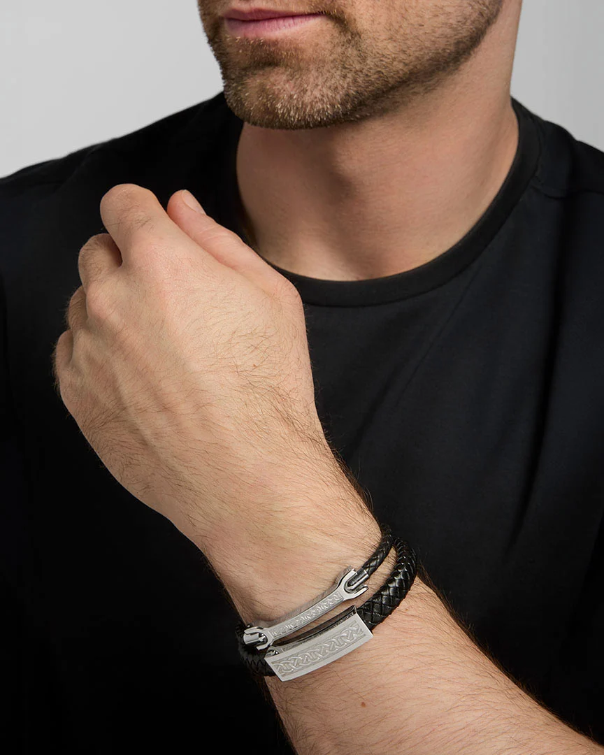 Men's Engraved Celtic Bracelet - Image 5