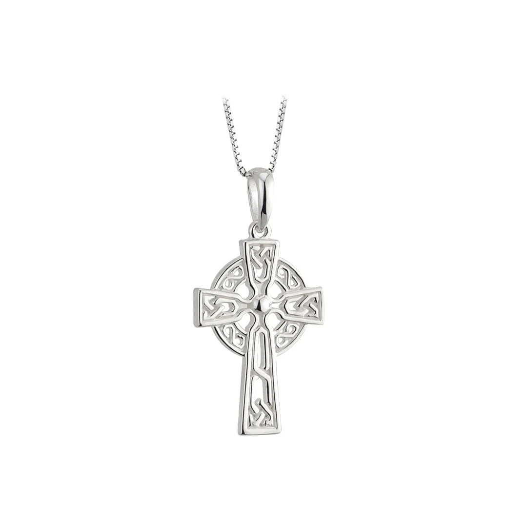 Silver Filigree Celtic Cross Pendant