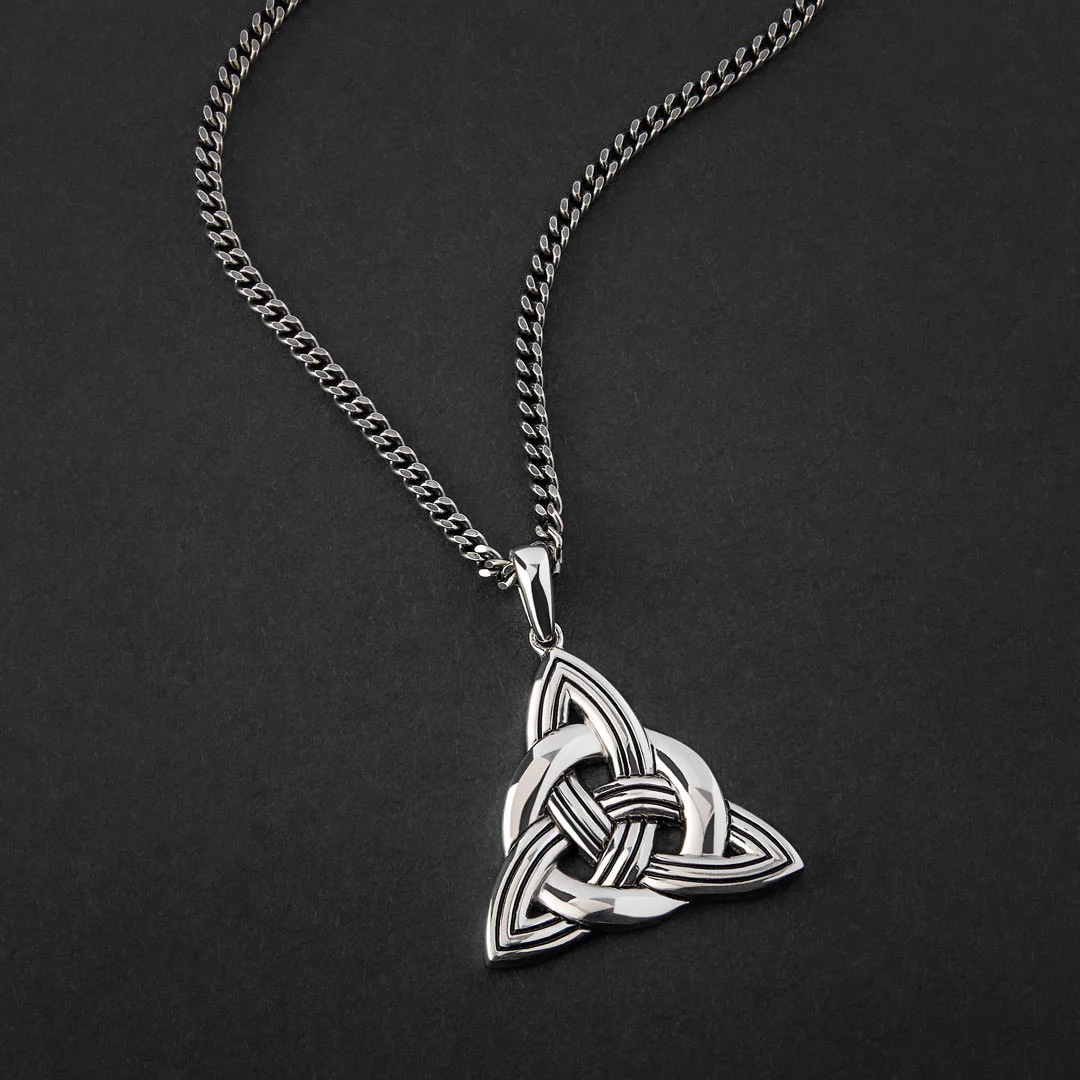 Silver Large Celtic Knot Pendant - Image 5