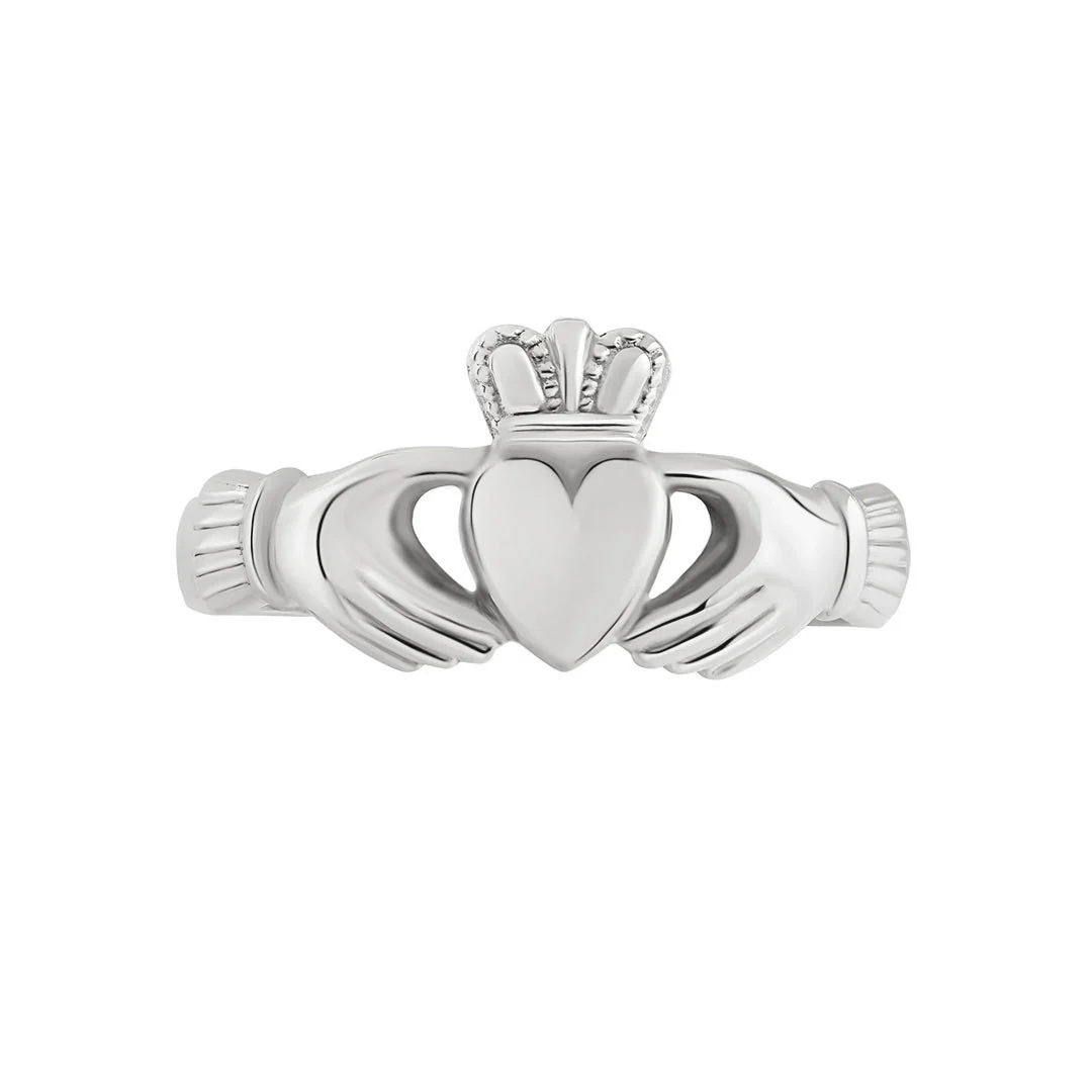 Silver Ladies Claddagh Ring - Image 4