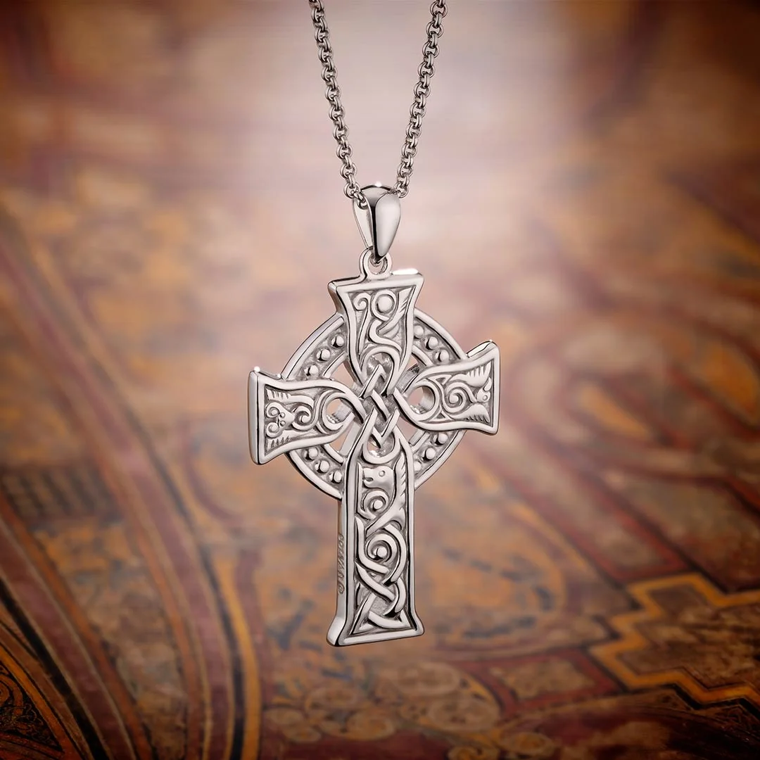 Large Four Apostles Celtic Cross Pendant - Image 3