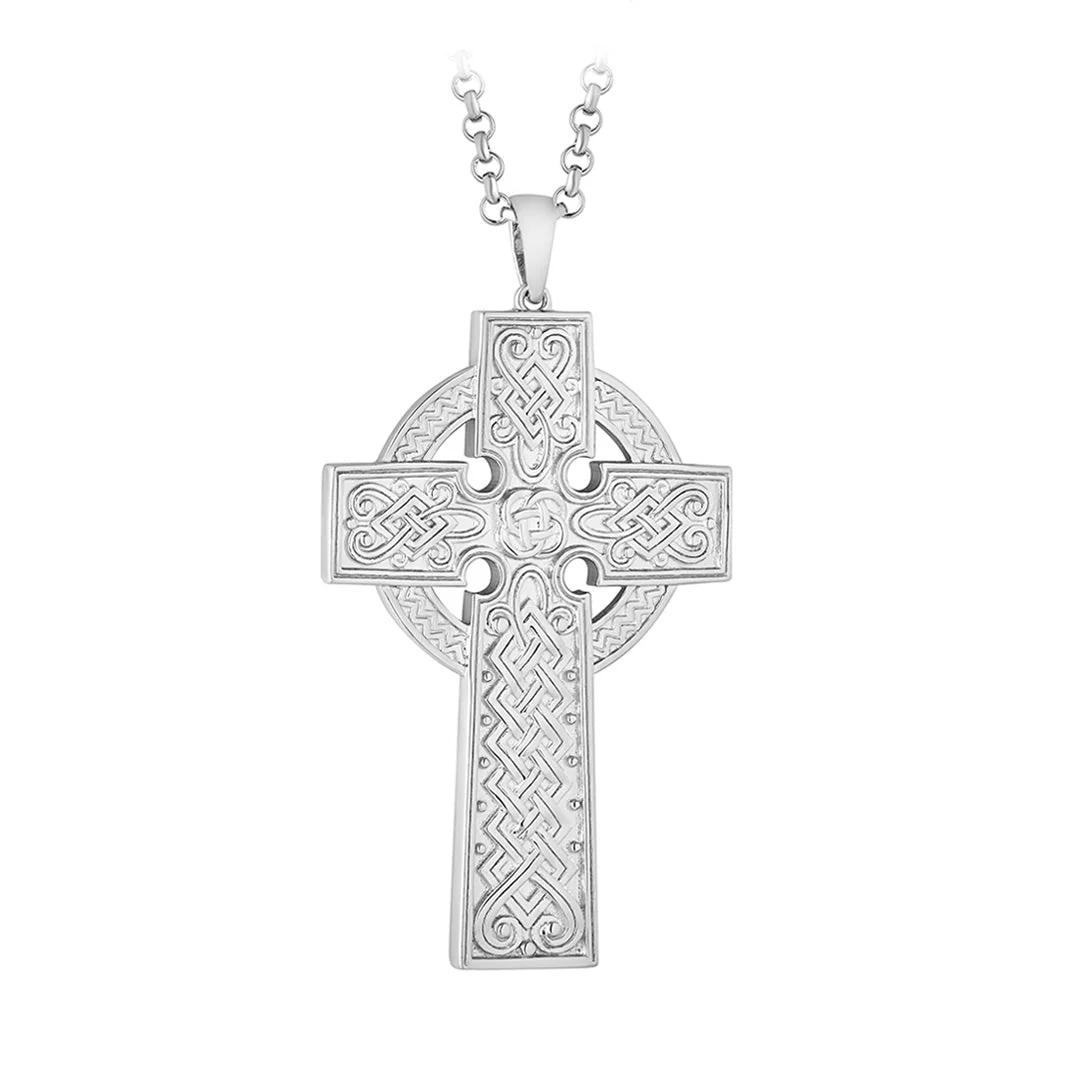 Sterling Silver Large Celtic Cross Pendant