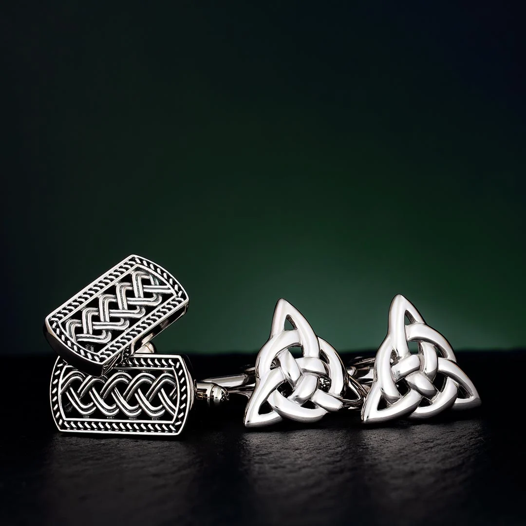 Sterling Silver Celtic Trinity Knot Cufflinks - Image 3